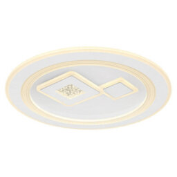 Luminosa Lighting Luminosa Valeria Round Integrated Led Semi Flush Ceiling Light White 2X Led Dimmable 2700-6500K Remote Control