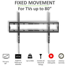 "Tech Art Fixed Tv Wall Mount Bracket 37"" To 80""" - thumbnail 5