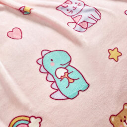 Catherine Lansfield Kids Forever Together Cosy Fleece 130X170Cm Blanket Throw Pastel - thumbnail 4