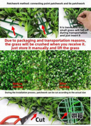 Artificial Boxwood Hedge Wall Panel , Faux Greenery For Indoor Or Outdoor Decor - thumbnail 4