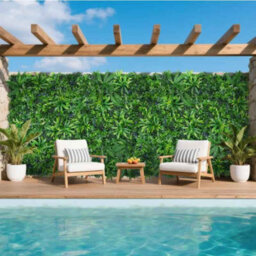 Artificial Boxwood Hedge Wall Panel , Faux Greenery For Indoor Or Outdoor Decor - thumbnail 5
