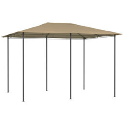 Walplus Gazebo Outdoor Beach Party Festival Camping Tent Canopy Wedding Marquee Awning3X4X2.6 M Taupe 160 G/ma - thumbnail 2