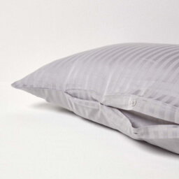 Homescapes Grey Egyptian Cotton Super Soft V Shaped Pillowcase 330 Tc - thumbnail 3