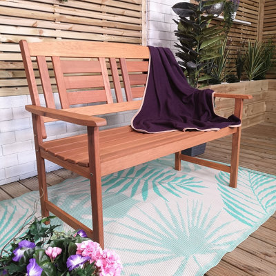 Samuel Alexander Hawkshead 2 Seater Outdoor Wooden Garden Patio Bench - image 1