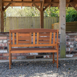 Samuel Alexander Hawkshead 2 Seater Outdoor Wooden Garden Patio Bench - thumbnail 6