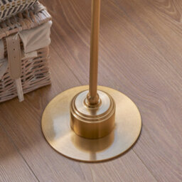 Loops Stylish 1300mm Tall Floor Lamp With Aged Brass Finish - Portable Led Lighting Solution For Home Decor - thumbnail 7