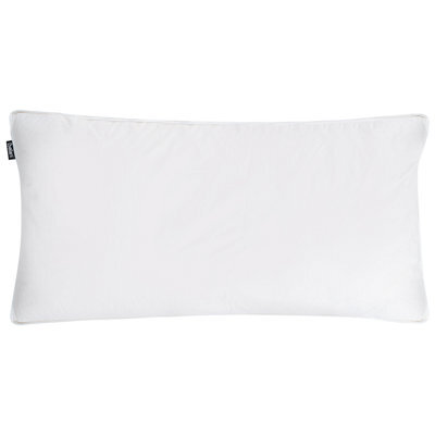 Wyld And Coco Pair Of Duck Down & Feather Pillows 40 X 80 Cm Medium-Soft White Cotton Cover - image 1
