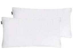 Wyld And Coco Pair Of Duck Down & Feather Pillows 40 X 80 Cm Medium-Soft White Cotton Cover - thumbnail 3