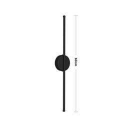 Living And Home Minimalistic Linear Long Strip Aluminum Led Wall Light For Bedroom Corridor Stairs White Light 60Cm - thumbnail 5