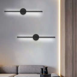 Living And Home Minimalistic Linear Long Strip Aluminum Led Wall Light For Bedroom Corridor Stairs White Light 60Cm - thumbnail 6