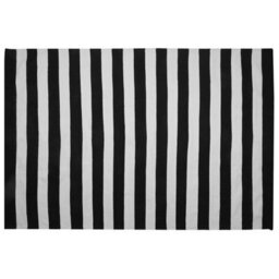 Beliani Outdoor Rug Tavas Black/ White 160 X 230 Cm - thumbnail 1