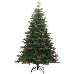 Vidaxl Artificial Christmas Tree With Led Strip Lights Green 240 Cm - thumbnail 5