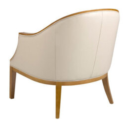 Angel Cerda Elegant Sand Leather Armchair For Modern Living Spaces - thumbnail 5