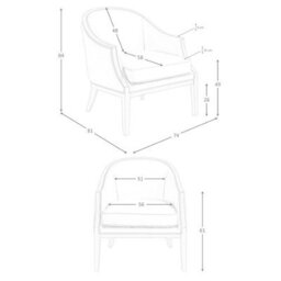 Angel Cerda Elegant Sand Leather Armchair For Modern Living Spaces - thumbnail 7