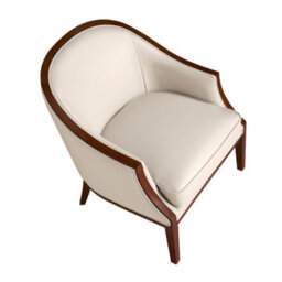 Angel Cerda Elegant Sand Leather Armchair For Modern Living Spaces - thumbnail 8