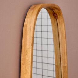 Sweeek - Rectangular Wooden Mirror, Jamie, Light Wood, 120X5X40 Cm - thumbnail 4