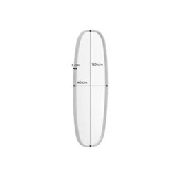 Sweeek - Rectangular Wooden Mirror, Jamie, Light Wood, 120X5X40 Cm - thumbnail 5