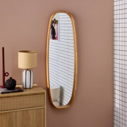 Sweeek - Rectangular Wooden Mirror, Jamie, Light Wood, 120X5X40 Cm - thumbnail 3