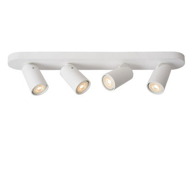 Lucide Xyrus Modern Ceiling Spotlight Bar - Led Dim To Warm - Gu10 - 4X5W 2200K/3000K - White - image 1