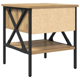 Berkfield Modern Bedside Tables 2 Pcs Artisan Oak 40X42X45 Cm Engineered Wood - thumbnail 9