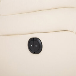 More4Homes Seattle Electric Automatic Recliner Armchair Sofa Home Lounge Bonded Leather Chair (Cream) - thumbnail 5