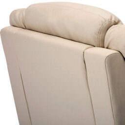 More4Homes Seattle Electric Automatic Recliner Armchair Sofa Home Lounge Bonded Leather Chair (Cream) - thumbnail 6