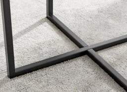 Furniturebox Uk Adley Grey Concrete Effect Storage Dining Table & 4 Cream Halle Chairs - thumbnail 4