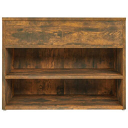 Berkfield Shoe Bench Smoked Oak 60X30X45 Cm Engineered Wood - thumbnail 6