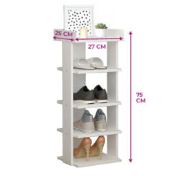 Neo Multi-Layer Wooden Shoe Rack Durable Storage Organiser Boots Sneakers Heels Space Saving Entryway Shelf - thumbnail 6