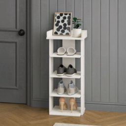 Neo Multi-Layer Wooden Shoe Rack Durable Storage Organiser Boots Sneakers Heels Space Saving Entryway Shelf - thumbnail 2