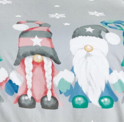 Rapport Gonk Family Reversible Duvet Cover Set Winter/christmas Bedding - thumbnail 3