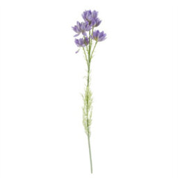 Leaf 60Cm Artificial Purple Starflower Display Glass Vase - thumbnail 2