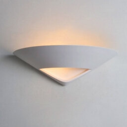 Long Life Lamps Company Modern Half Round Moon White Ceramic Contemporary Indoor Wall Light Lamp B811 M0045 - thumbnail 7