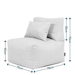 4Pcs Icon Noa, 1X Corner, 2X Recliner, 1X Slab, Outdoor Woven Natural - thumbnail 7
