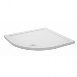 Royal Bathrooms 800 X 800mm Quadrant Stone Shower Enclosure Tray With Riser Kit Gloss White 30mm Slimline - thumbnail 5