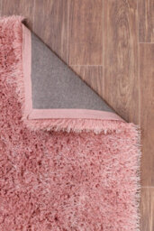 Blush Modern Plain Shaggy Sparkle Rug For Bedroom & Living Room-180Cm X 270Cm - thumbnail 6
