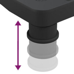 Berkfield Monitor Stand Black 33.5X34X10.5 Cm - thumbnail 7