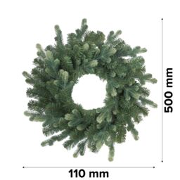 50Cm Olber Natural Christmas Wreath - Green - thumbnail 4