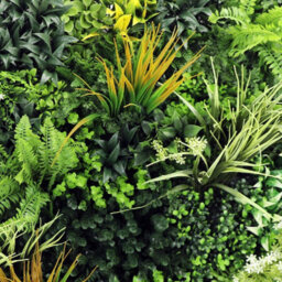 True Products Premium Artificial Green Plant Living Wall Panel 1M X 1M - Amazonian - thumbnail 3
