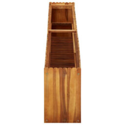 Berkfield Rustic Garden Raised Bed 200X30X50 Cm Solid Acacia Wood - thumbnail 3
