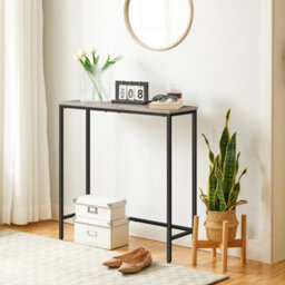 Grey Console Table Compact Display Table Sofa Table 75 X 24 X 75 Cm Entryway - thumbnail 3