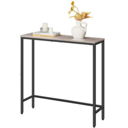 Grey Console Table Compact Display Table Sofa Table 75 X 24 X 75 Cm Entryway - thumbnail 6