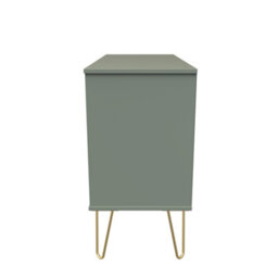 Fuji 3 Drawer Tv Unit In Reed Green (Ready Assembled) - thumbnail 2