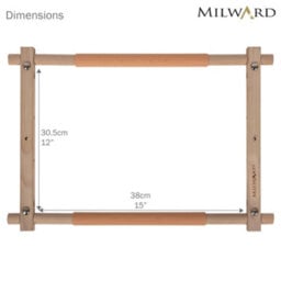Milward Rotating Tapestry Frame - Beech Wood 38X30.5Cm Clip-On Frame For Needlecraft & Embroidery - thumbnail 6