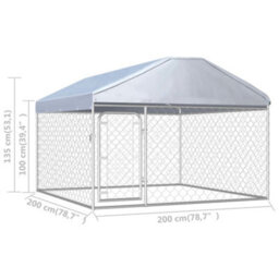 Walplus Outdoor Dog Kennel With Roof 200X200X135 Cm - thumbnail 5