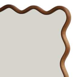 Sweeek - Organic Mirror Rubberwood Walnut Coloured 92.5X61 Cm - Ruby - thumbnail 4