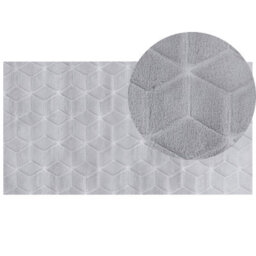 Beliani Faux Fur Rug Thatta Grey 80 X 150 Cm - thumbnail 1