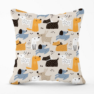 Warren Reed Designer Hand Drawn Dogs Outdoor Cushion 45Cm X 45Cm - image 1