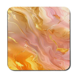 Benjamin Tate Design Gilded Marble Placemats And Coasters Set Designer Artwork Gold Tones Limited Edition - thumbnail 3