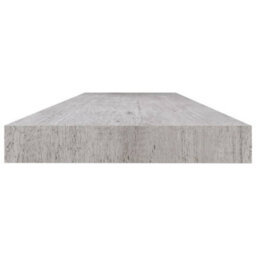 Vidaxl Floating Wall Shelves 2 Pcs Concrete Grey 120X23.5X3.8 Cm Mdf - thumbnail 6